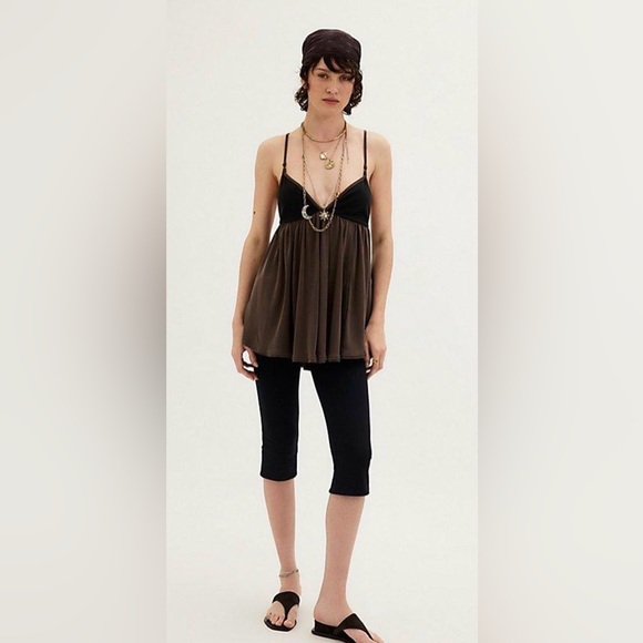 FREE PEOPLE Trixie Tunic in brown size extra small - Picture 3 of 10